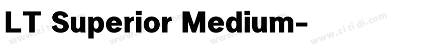 LT Superior Medium字体转换